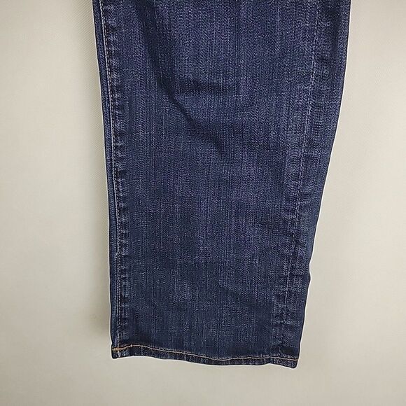 7 For All Mankind Jeans Mens 34x33 Slimmy Blue Denim Slim Straight Dark Wash - Picture 5 of 12